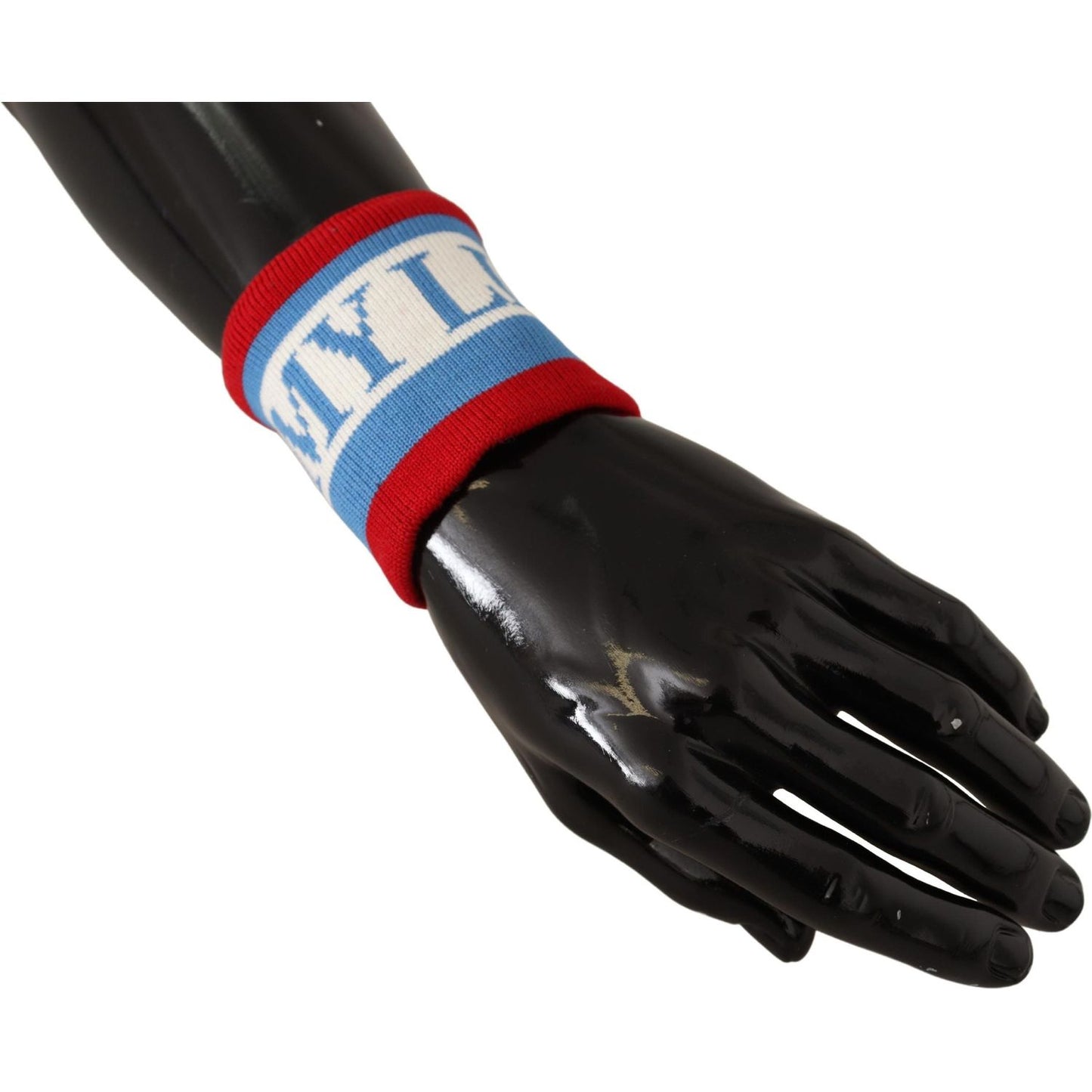 Dolce & Gabbana Multicolor King Of My Life Cashmere Wristband