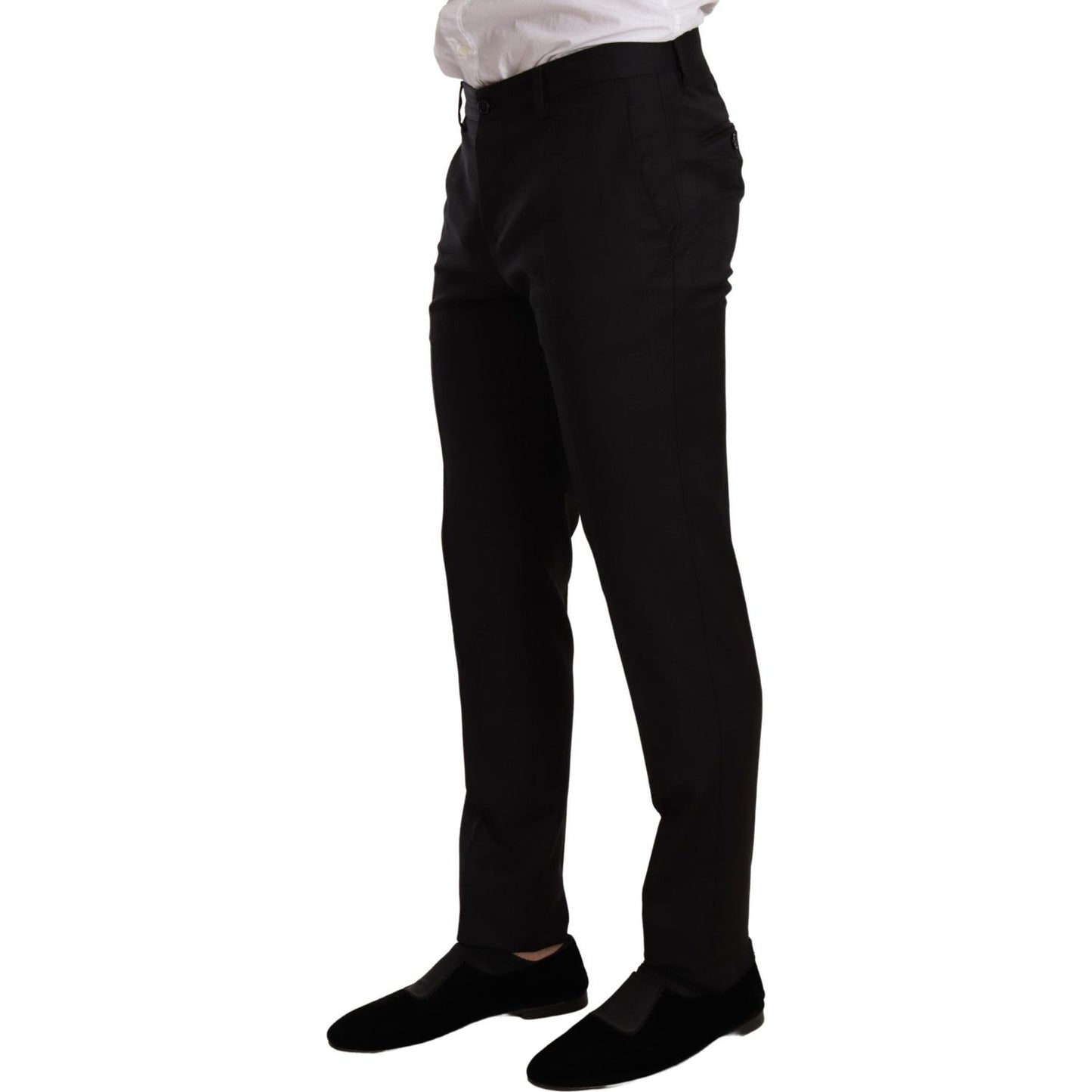 Dolce & Gabbana Black Check MARTINI SLIM FIT 2 Piece Suit Suit