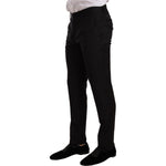 Dolce & Gabbana Black Check MARTINI SLIM FIT 2 Piece Suit Suit