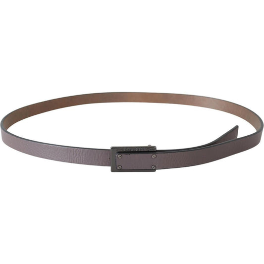 Costume National Elegant Brown Leather Fashion Belt Costume National Dim Gray