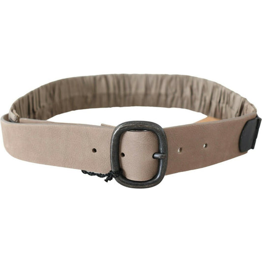 GF Ferre Elegant Brown Leather Fashion Belt GF Ferre Slate Gray