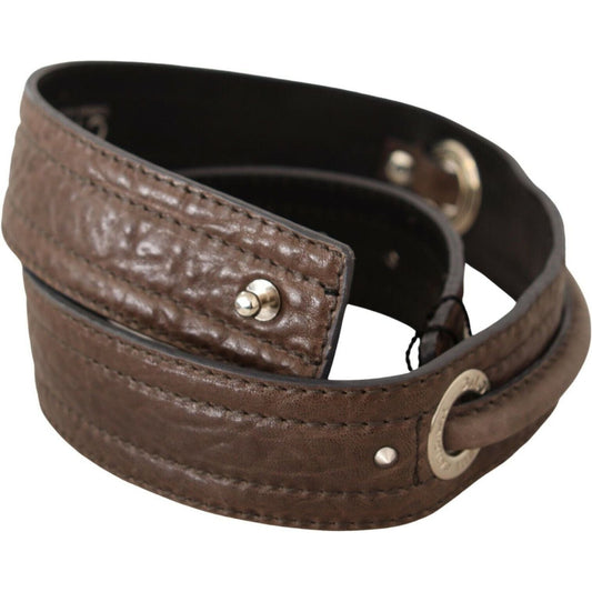 Costume National Elegant Brown Leather Fashion Belt Costume National Dark Slate Gray