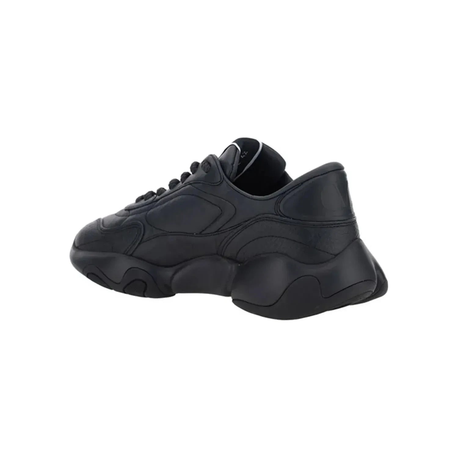 Valentino Black Calf Leather Garavani Sneakers