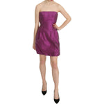 Ermanno Scervino Pink Halter Backless Midi Plain Dress WOMAN DRESSES