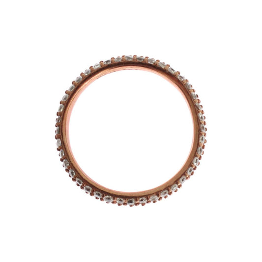 Nialaya Chic Pink Crystal-Encrusted Silver Ring Ring Nialaya Sienna