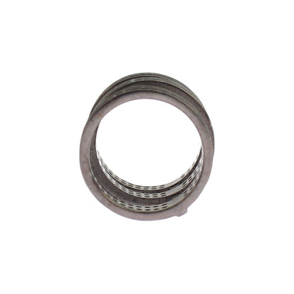 Nialaya Black CZ Rhodium 925 Silver Ring