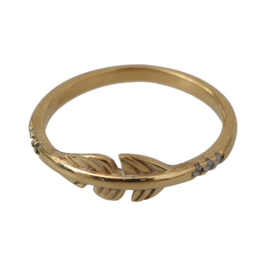 Nialaya Elegant Gold CZ Crystal Women's Ring Ring Nialaya Dim Gray
