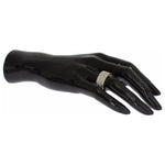 Nialaya Silver Womens CZ 925 Sterling Ring Ring