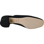 Dolce & Gabbana Black Grosgrain Slides Sandals Women Shoes WOMAN SANDALS