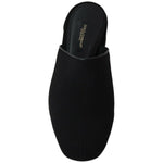 Dolce & Gabbana Black Grosgrain Slides Sandals Women Shoes WOMAN SANDALS