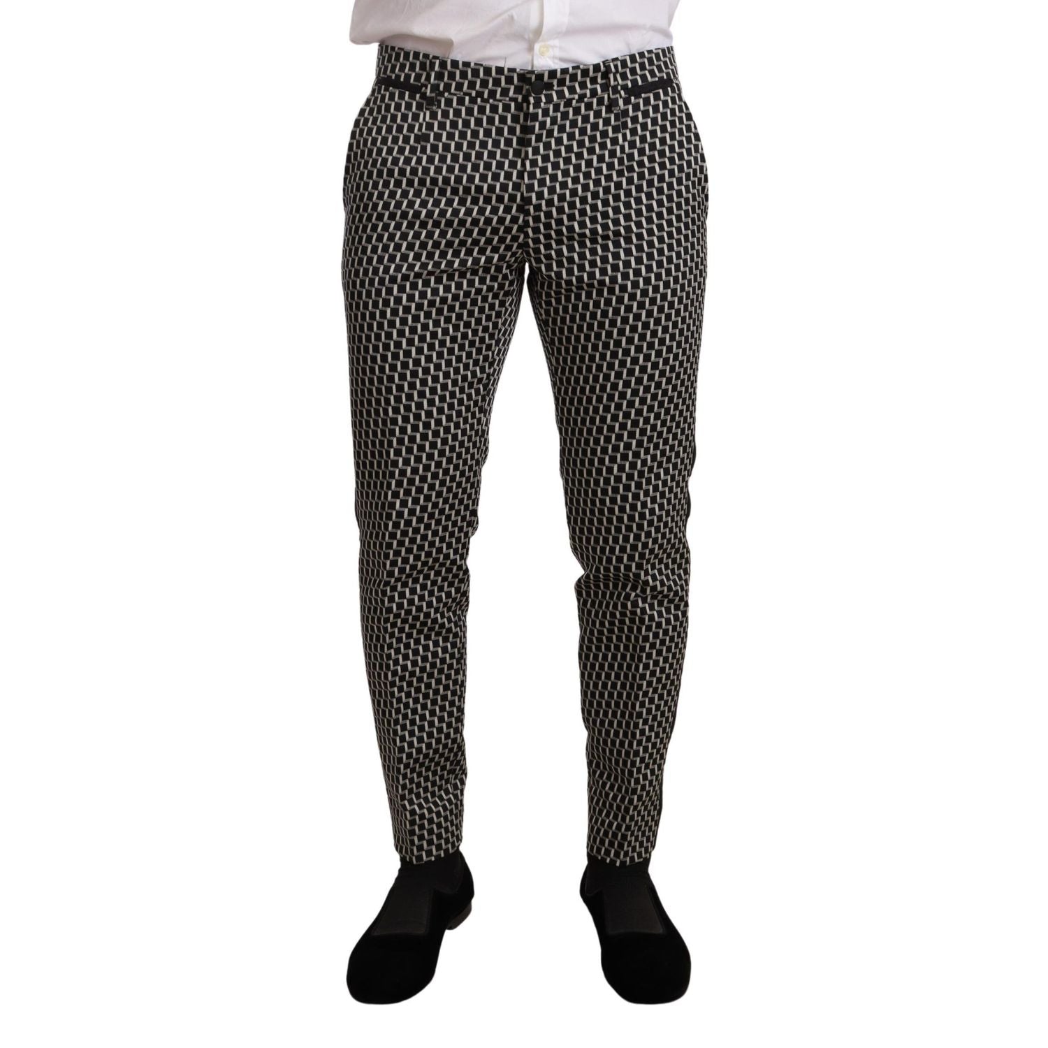 Dolce & Gabbana Black White Check 3 Piece Set MARTINI Suit