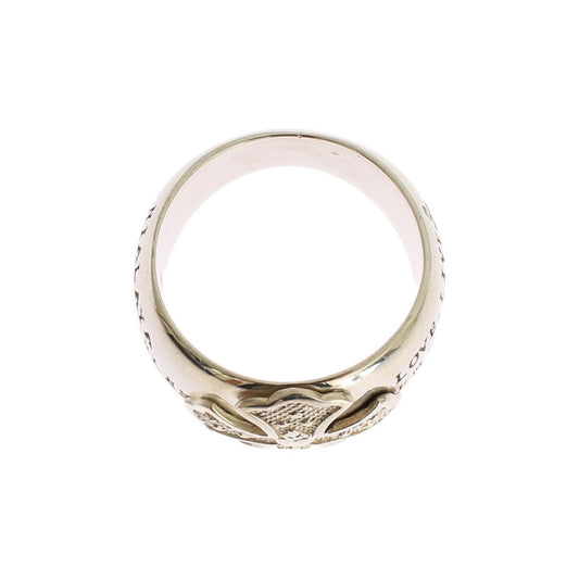 Nialaya Elegant Sterling Silver Statement Ring Ring Nialaya Antique White