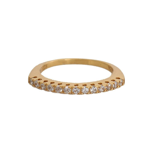 Nialaya Gleaming CZ Crystal Gold-Plated Ring Ring Nialaya Dark Khaki