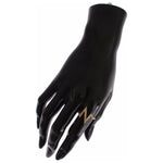 Nialaya Glamorous Gold Plated Sterling Silver Ring Nialaya Black