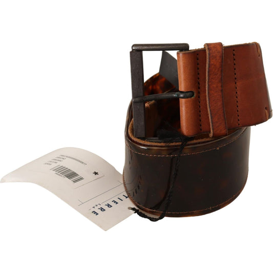 Ermanno Scervino Elevate Your Style with a Classic Leather Belt WOMAN BELTS Ermanno Scervino Black