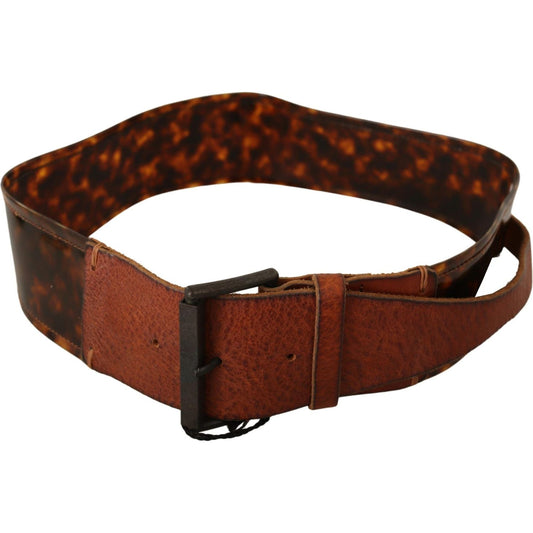 Ermanno Scervino Elevate Your Style with a Classic Leather Belt WOMAN BELTS Ermanno Scervino Dark Slate Gray