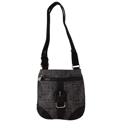 WAYFARER Gray Printed Logo Shoulder Crossbody Purse Bag