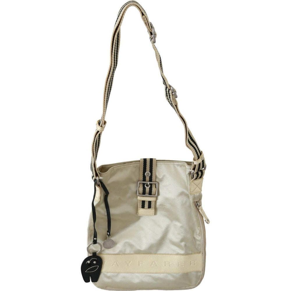 WAYFARER Beige Handbag Shoulder Tote Fabric Purse WOMAN TOTES