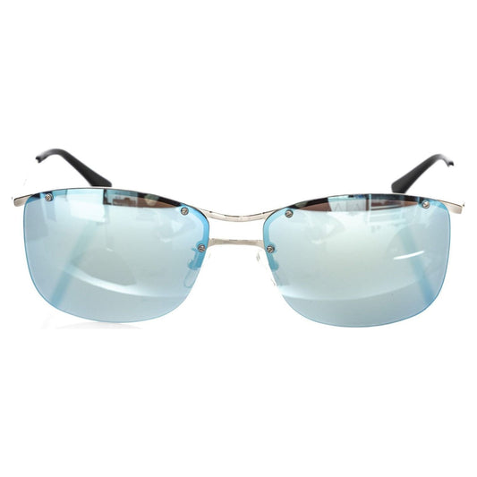 Frankie Morello Silver Metallic Men's Sunglass Frankie Morello Light Gray