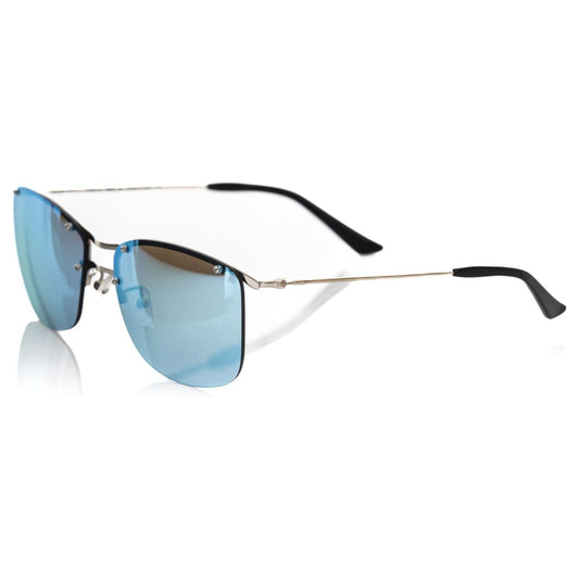 Frankie Morello Silver Metallic Men's Sunglass Frankie Morello Dark Gray