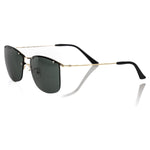 Frankie Morello Black Metallic Sunglass for Men