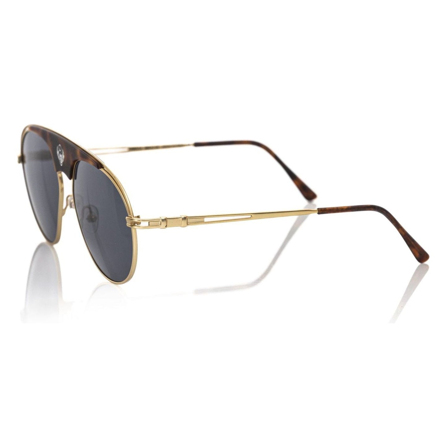Frankie Morello Brown Metallic Sunglasses for Men