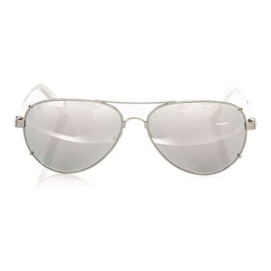 Frankie Morello Silver Metallic Men Sunglass Frankie Morello Light Gray