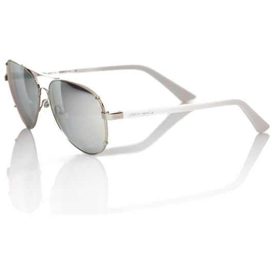 Frankie Morello Silver Metallic Men Sunglass Frankie Morello Light Gray