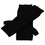 Dolce & Gabbana Black Knitted Fingerless Elbow Length Gloves LB3060 - 7.5