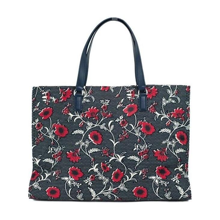 Tory Burch Medium Nylon Retro Batik Print Shoulder Tote Handbag WOMAN TOTES