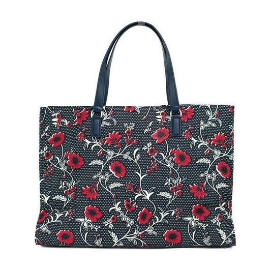Tory Burch Medium Nylon Retro Batik Print Shoulder Tote Handbag WOMAN TOTES