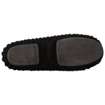 Dolce & Gabbana Black Slip On Ballerina Flats Wool Knit Shoes