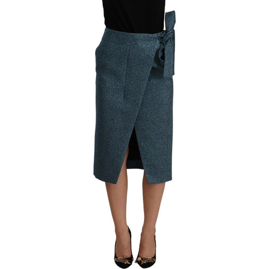 Koonhor Elegant High Waist Wrap Skirt Koonhor Dark Slate Gray