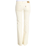 Costume National Chic Off-White Flared Designer Jeans Costume National Beige