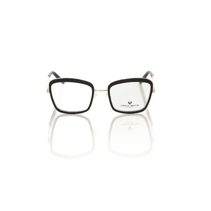 Frankie Morello Black Metallic Fibre Glasses Frame