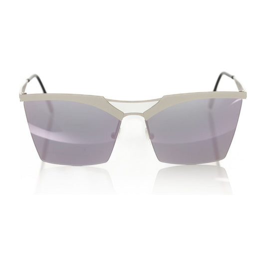 Frankie Morello Silver Metallic Women's Sunglass Frankie Morello Dark Gray