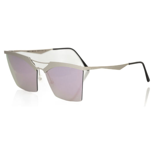 Frankie Morello Silver Metallic Women's Sunglass Frankie Morello Gray