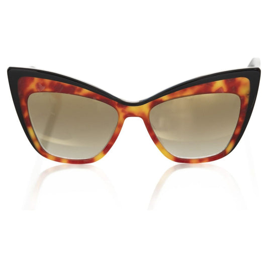 Frankie Morello Brown Acetate Women Sunglass Frankie Morello Rosy Brown