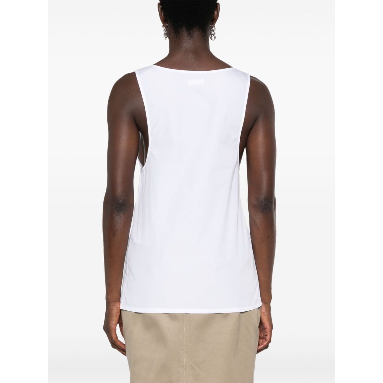 Saint Laurent semi-sheer Henley Tank Top Topwear