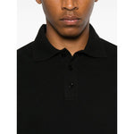 Saint Laurent Piquet cotton polo shirt Topwear