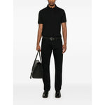 Saint Laurent Piquet cotton polo shirt Topwear