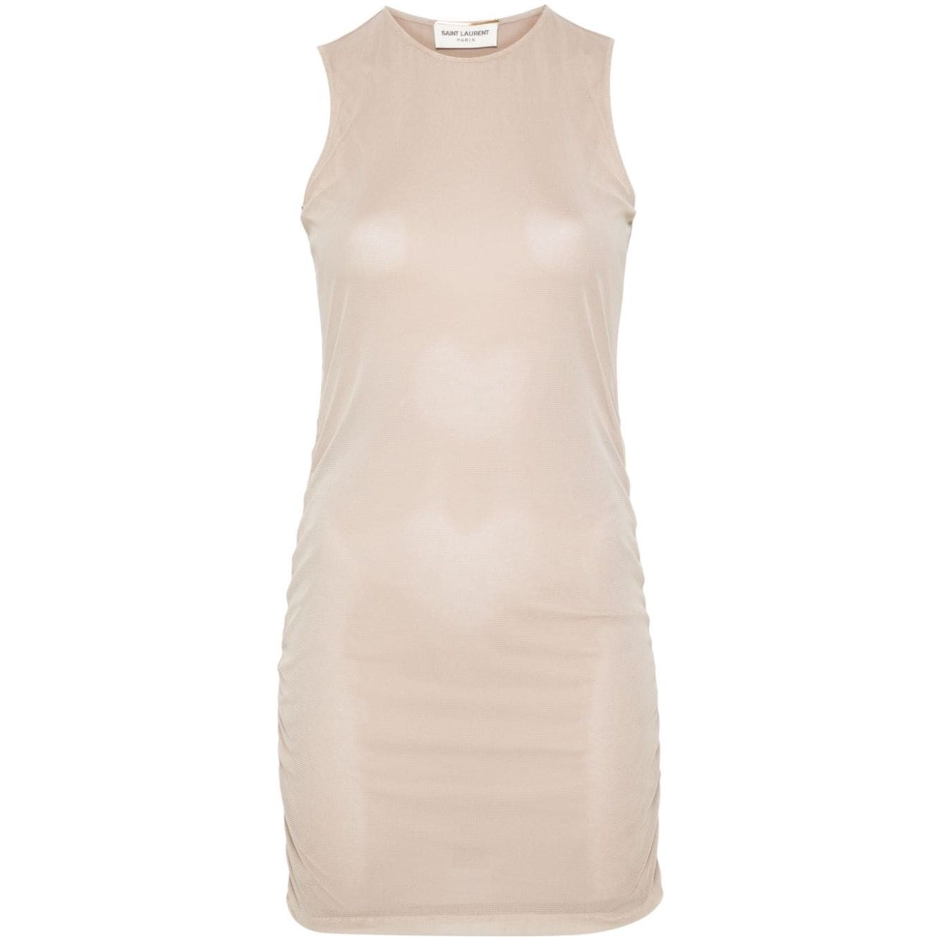 Saint Laurent Short Dress With Ruffles Dresses