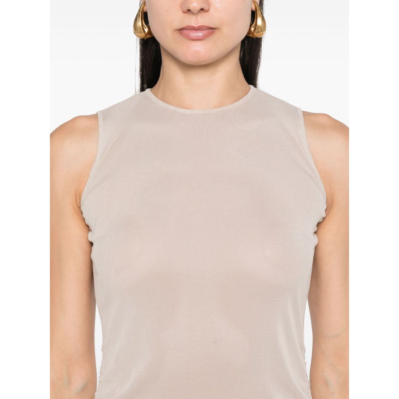 Saint Laurent Short Dress With Ruffles Dresses