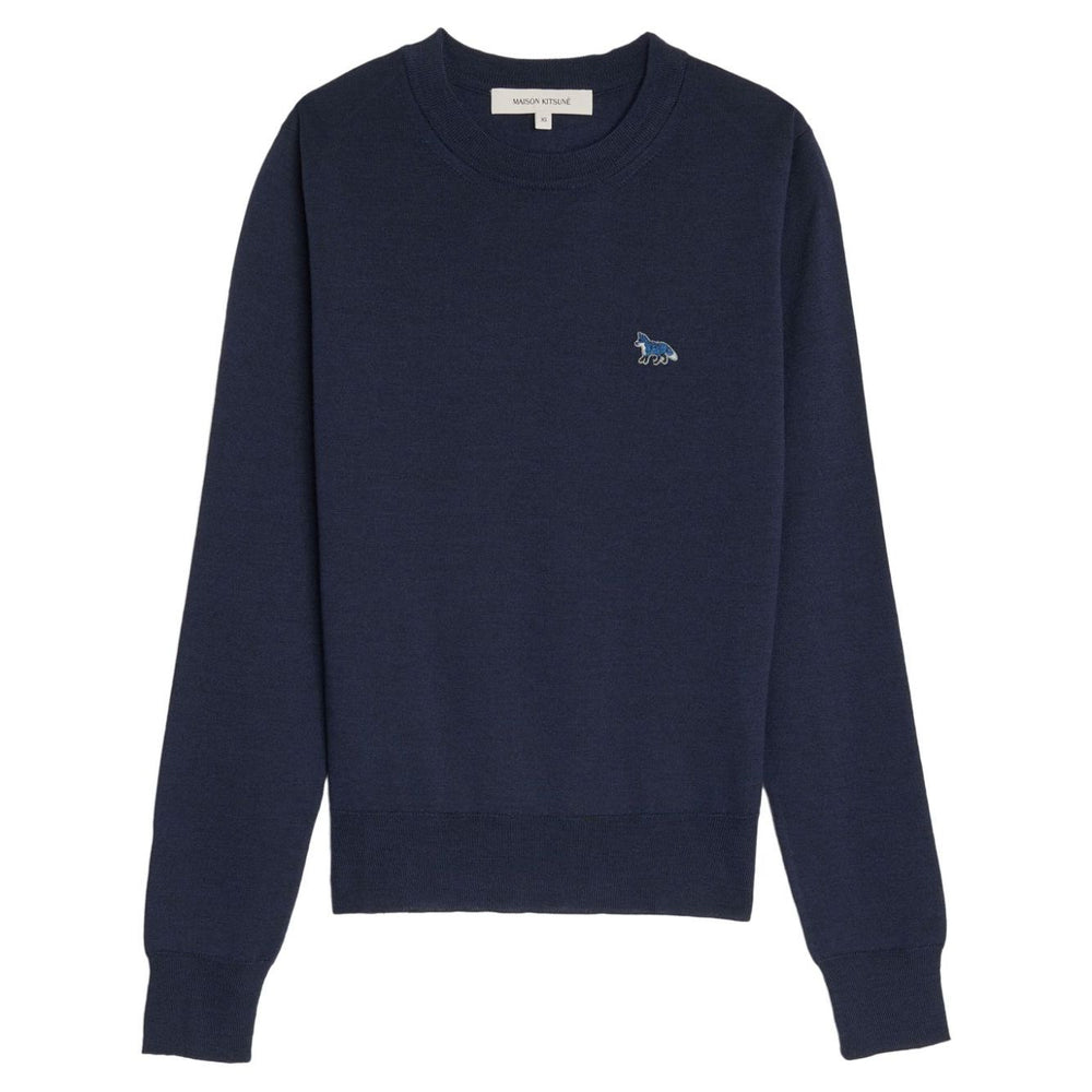 Maison Kitsuné MAISON KITSUNE' Sweaters Blue Topwear