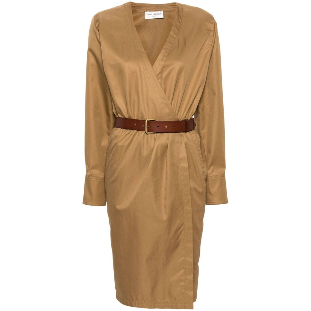 Saint Laurent belted dress Dresses