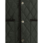 Burberry diamond-quilted sleeveless jacket Topwear