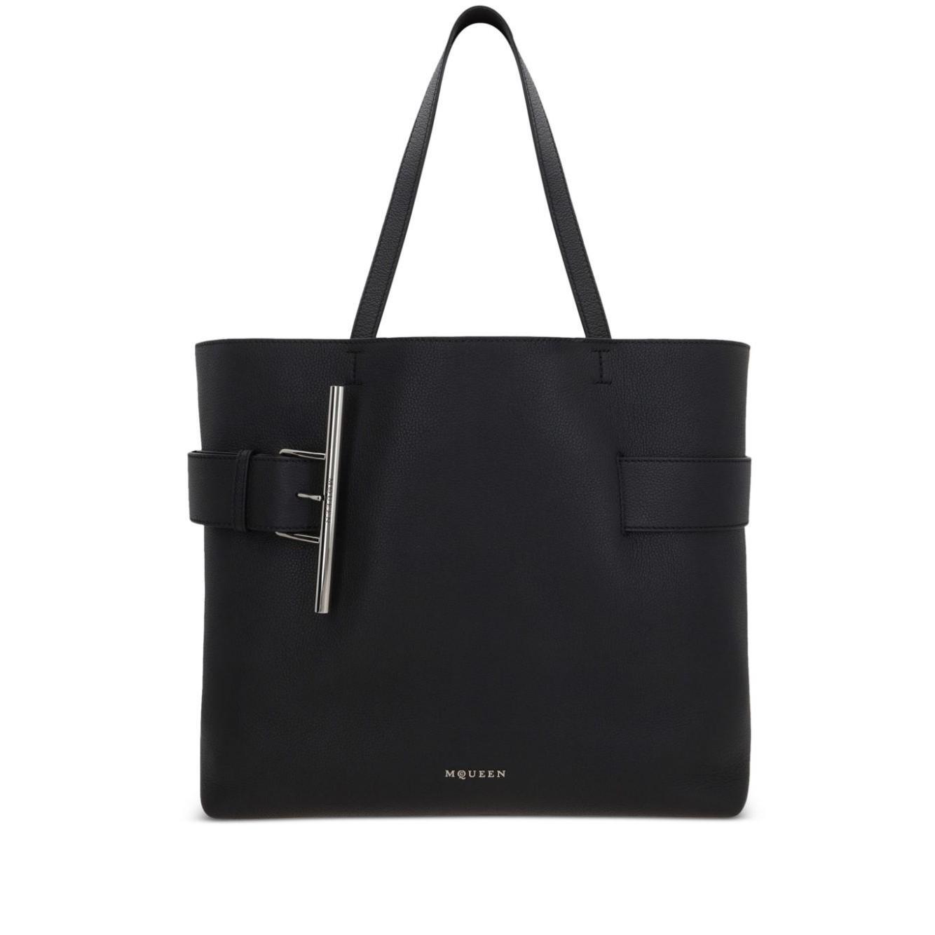 Front view with bag zipped and handles upright.