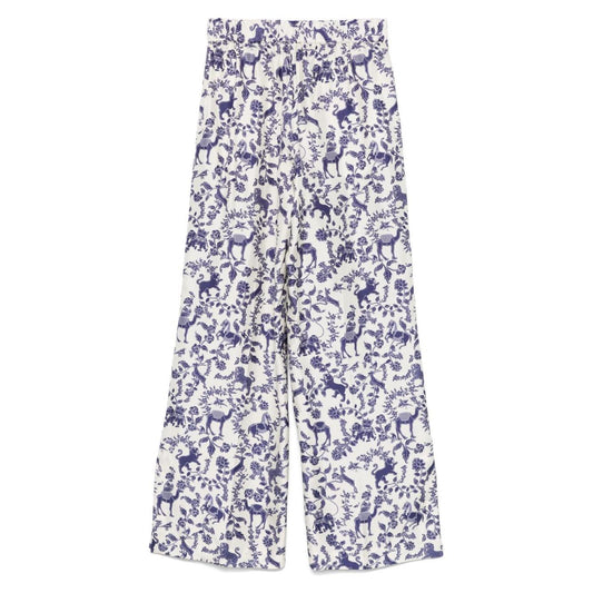 Alberto Biani printed trousers Trousers Alberto Biani Light Gray