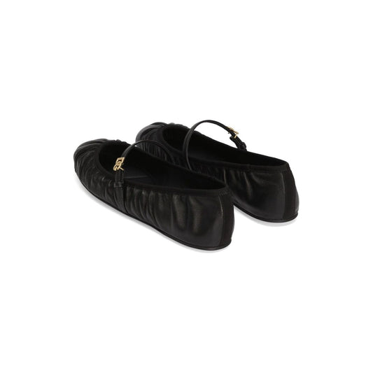 Dolce & Gabbana Nappa leather ballet flats Flat Shoes Dolce & Gabbana Black