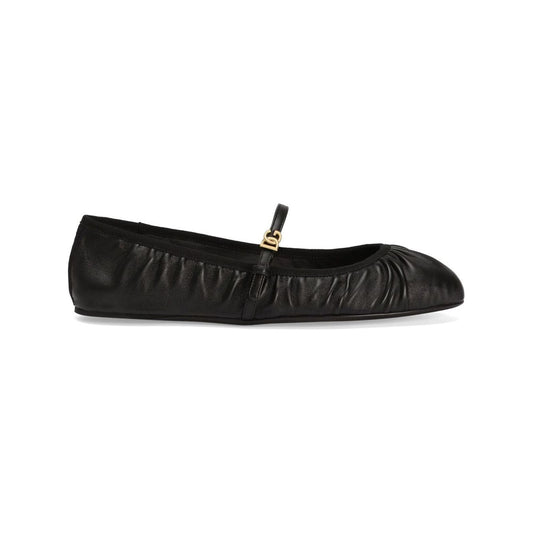 Dolce & Gabbana Nappa leather ballet flats Flat Shoes Dolce & Gabbana Black